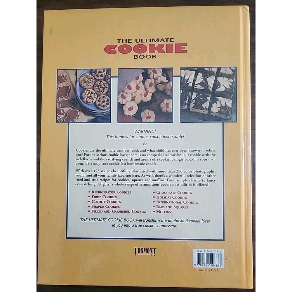 Vintage The Ultimate Cookie Book - 1997 by Tormont Publications